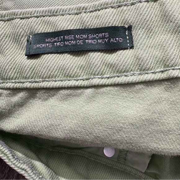 Women’s shorts Wild Fable Highest Rise Green Checkered Mom Shorts size 4 - Picture 4 of 10